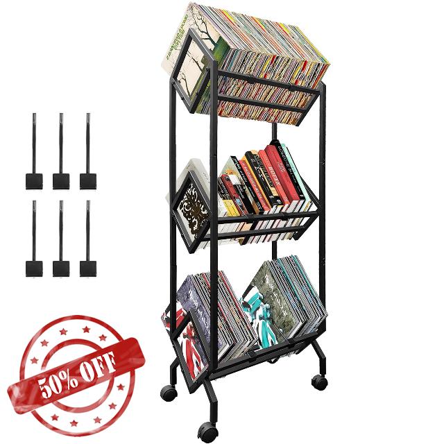 Montex Vinyl Record Holder Metal 3 Tier