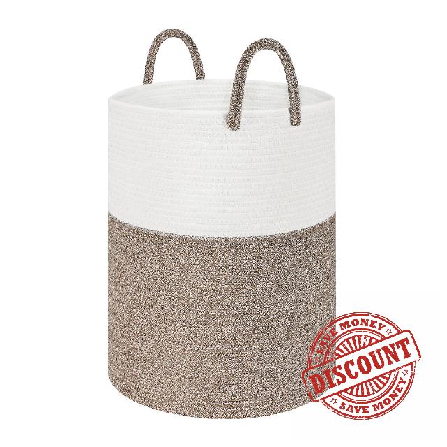 WOWBOX Cotton Rope Laundry Hamper