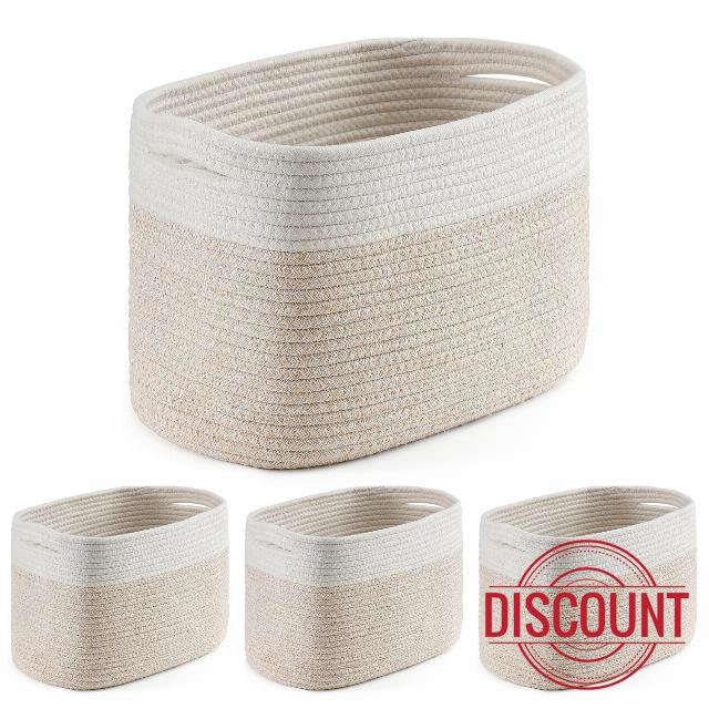 4 Pack Storage Basket for Organizing