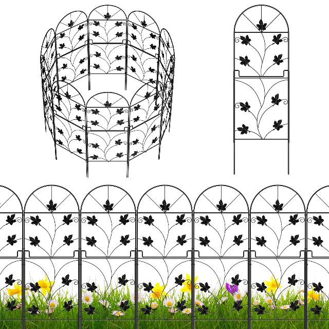 15 Pack Decorative Garden Fence Panels No Dig Fencing
