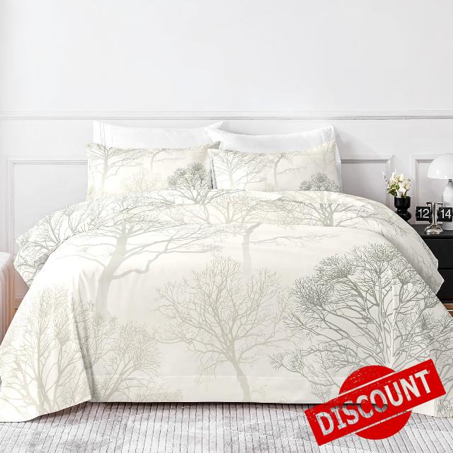 HCORA Queen Sheet Set - Floral Print - Luxury 1800 Brushed Microfiber Bed Sheets - Breathable Cooling Sheets for Queen Size Bed - 16" Deep Pocket