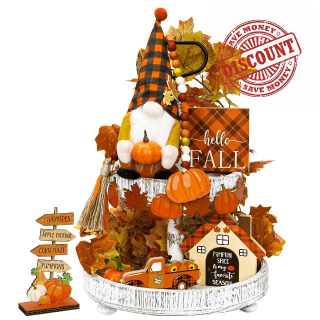 12 PCS Fall Decorations for Home