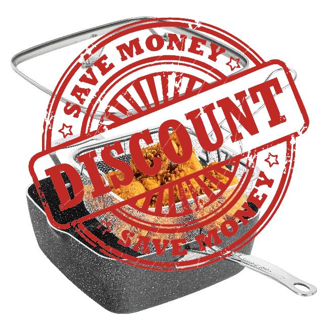 Granitestone Deep Frying Pan Set