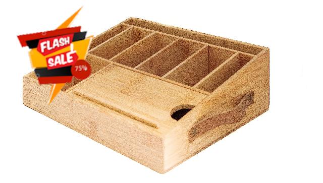 PRACTICAL LUXE Valet Box Organizer with Handles