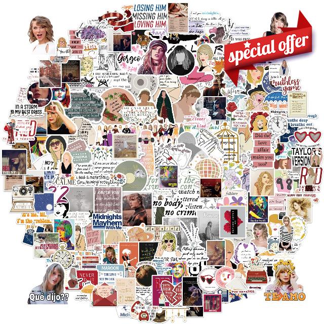 200 Pcs Taylor Stickers Pack