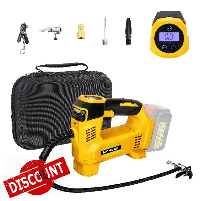 Tire Inflator Portable Air Compressor Auto Tire Pump with Digital Pressure Gauge 120PSI for Car