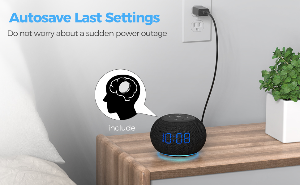 Versatile alarm clock. 12 or 24 hour time format. 9min snooze . Adjustable volume. Outlet powered.