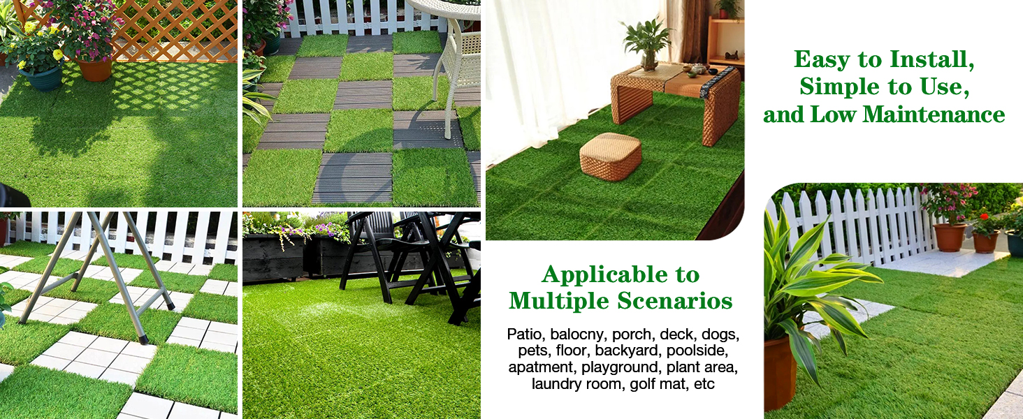 artificial grass tiles