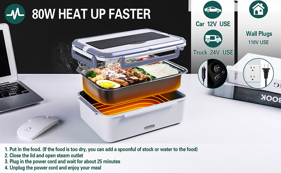loncheras electricas para calentar almuerzo heated lunch boxes for adults food heater