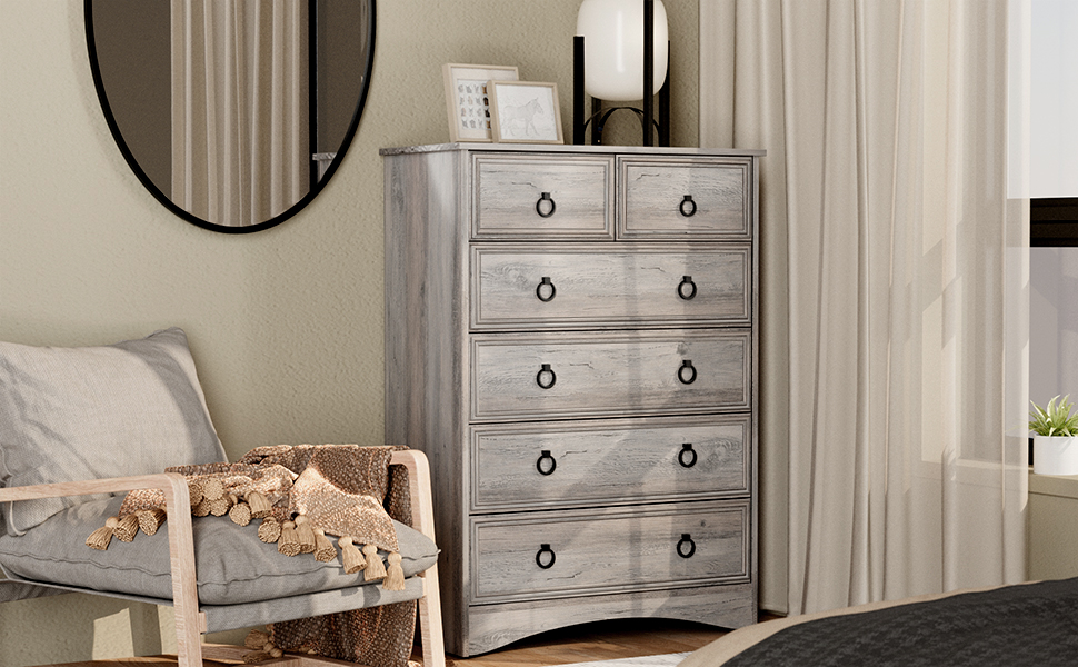 6 drawer dresser 1 set