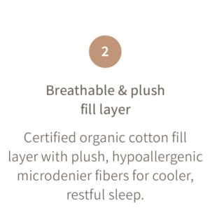 Breathable organic cotton cover