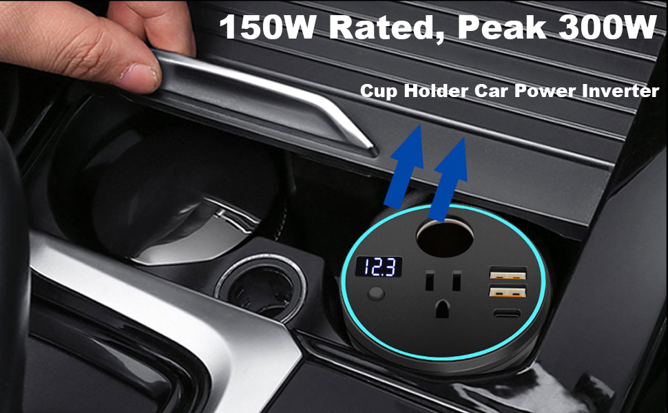 convertidor de 12v a 110v para carro、cigarette lighter plug adapter