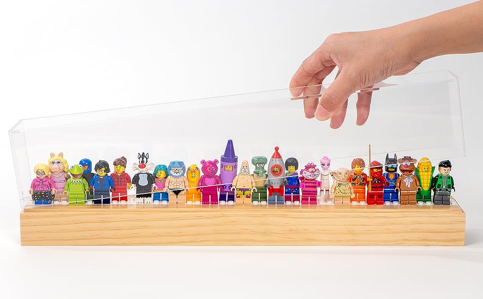 Table top or wall mounted lego shelf