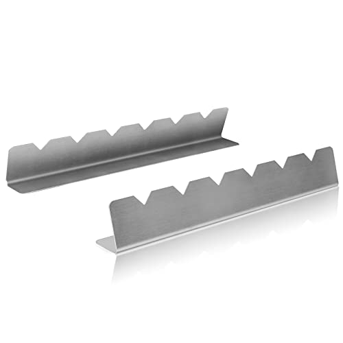 Stainless Steel Skewers Holder with 6 Notch Compatible with Wood