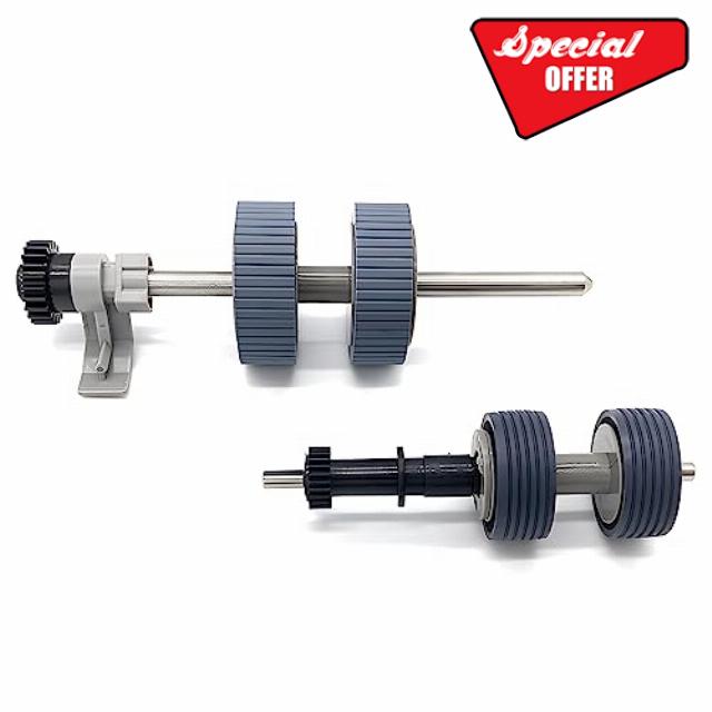 PA03540-0001 PA03540-0002 Scanner Part Brake Roller +Pick Roller Compatible with Fujitsu Fi-6130 Fi-6130Z Fi-6140 Fi-6140Z Fi-6230 Fi-6230Z Fi-6240 Fi-6240Z Scanner