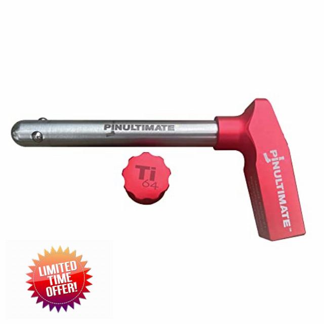 PinUltimate - Quick-Release Titanium and Coated with Cerakote Hitch Pin for Class III