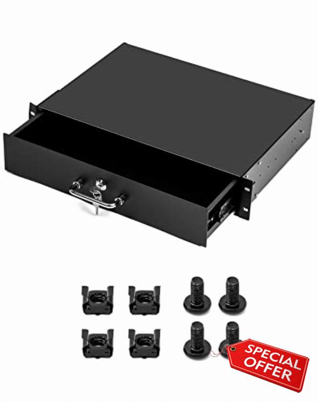 QWORK Drawer Server Cabinet Case
