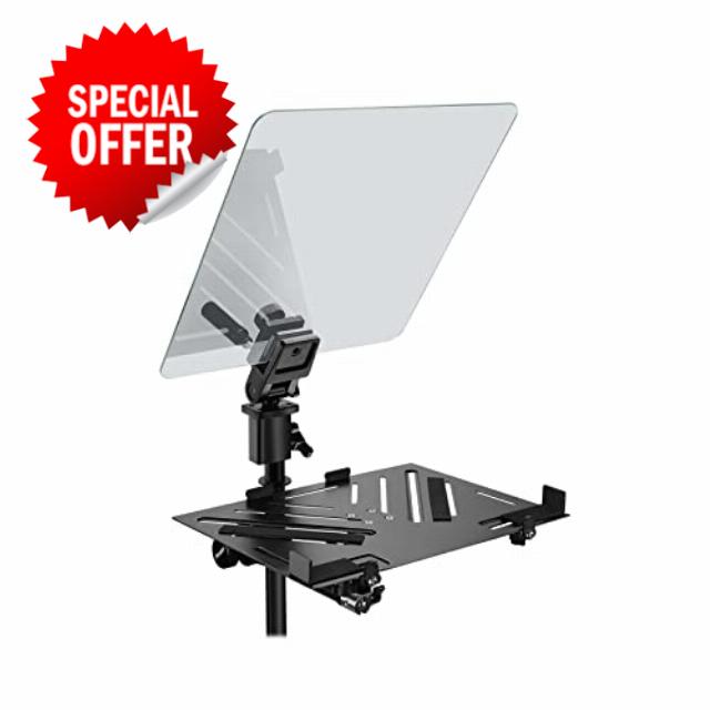 PROAIM Speechify Presidential Teleprompter. Fits 10″ to 24″ Tablets