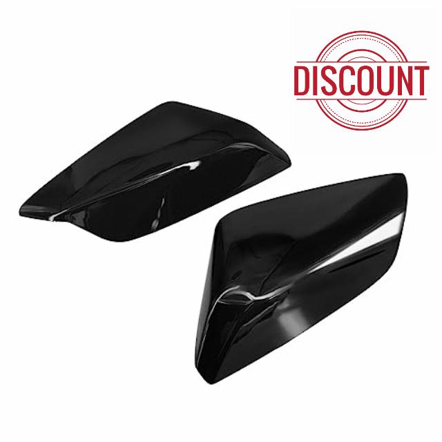 1 Pair Mirror Cover Cap Driver and Passenger Side Fits for 2016-2019 Chevy Malibu 84026841 840268412 Left and Right Side (Shiny Black)
