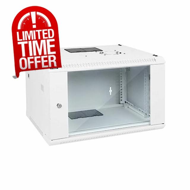 Tecmojo 6U Wall Mount Rack Network Cabinet for 19”IT Equipment