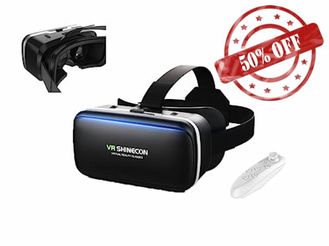 VR Headset for iPhone & Android with Controller