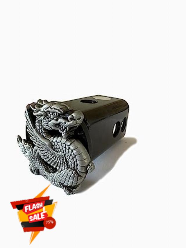 Dragon Hitch Cover Trailer Tow Receiver Plug fits Chevy Ford Toyota GMC Dodge Ram Jeep Tacoma Tundra Truck Lockable