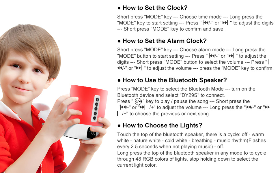 alarm clock night light night light alarm clock