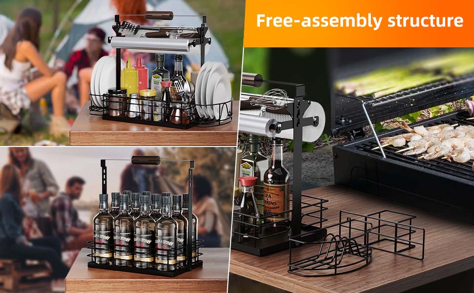 Upgraded bbq caddy