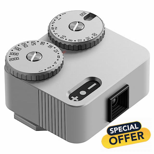 TTARTISAN Light Meter II with Two Dial Electronic Camera Light Meter Camera Photometer Photography Set-top Light Meter Cold Shoe Mount to Adjust ISO