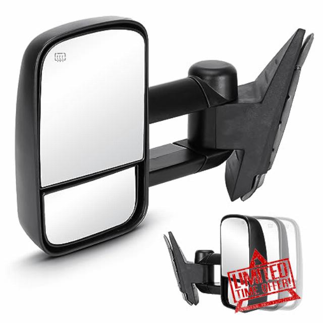 Pair of Towing Mirrors Fit for Chevy/GMC 2007-2013 Avalanche Silverado 1500 3500