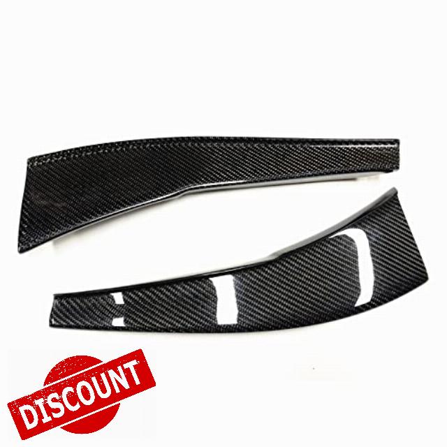 Front Bumper Side Fins Splitter Canard Lip for BMW E90 E92 M3 2008-2013 Carbon Fiber
