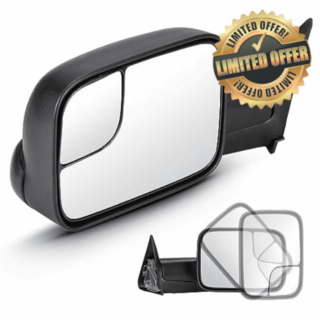 Pair of Towing Mirrors Fit for Dodge 1994-2001 Ram 1500
