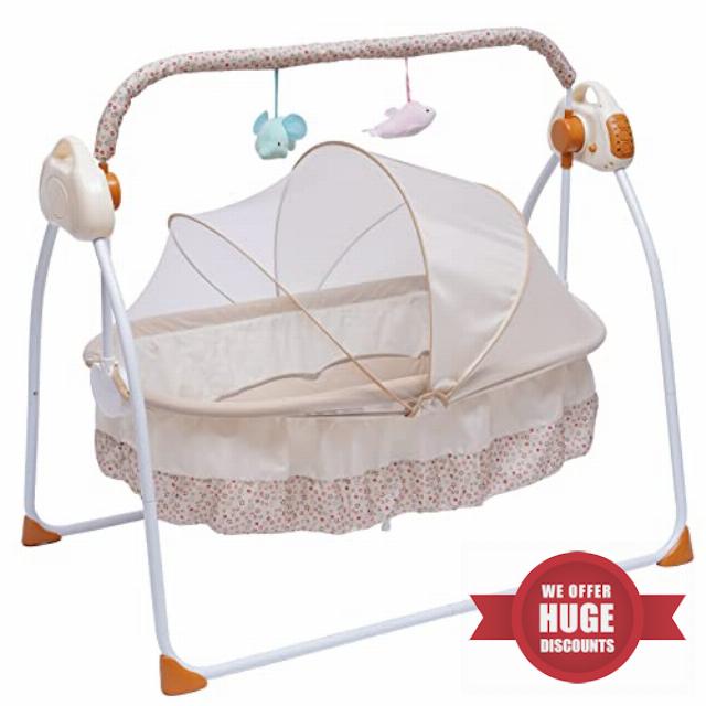 CNCEST Electric Baby Crib Cradle