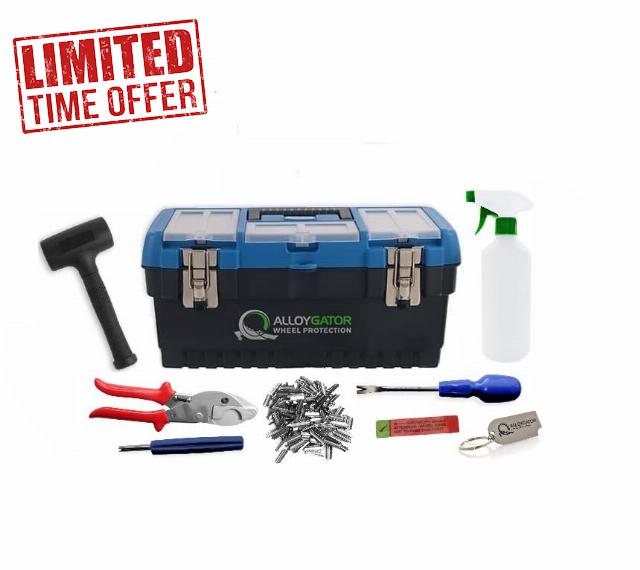 AlloyGator Fitting Kit - Car Rim Protector Installation KIT – Durable DIY Tool Set - Packed in Premium Quality Tool Box