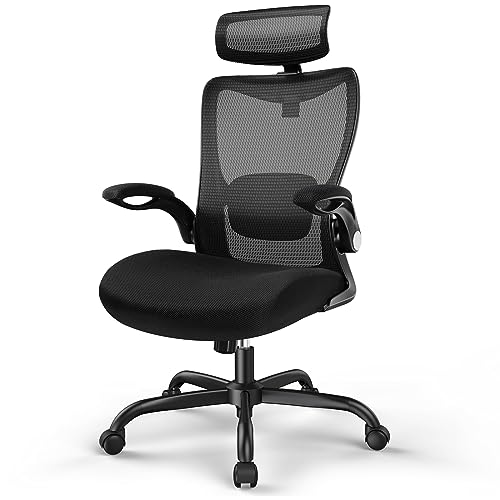 Desk Chair with Flip-Up Armrests