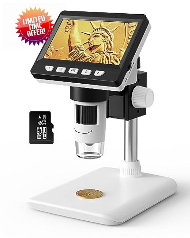 4.3" LCD Digital Microscope for Adults