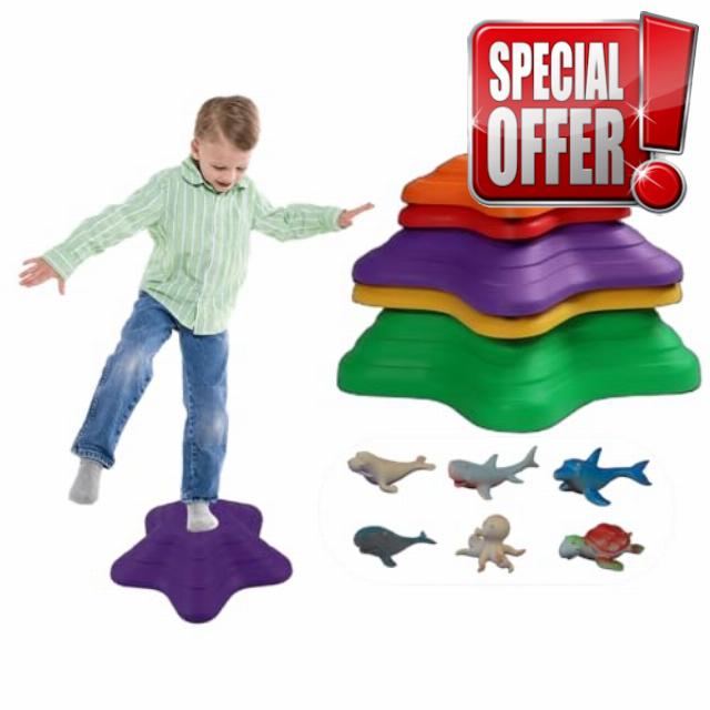 ALYEEPLOR Balance Stepping Stones for Kids and Toddles