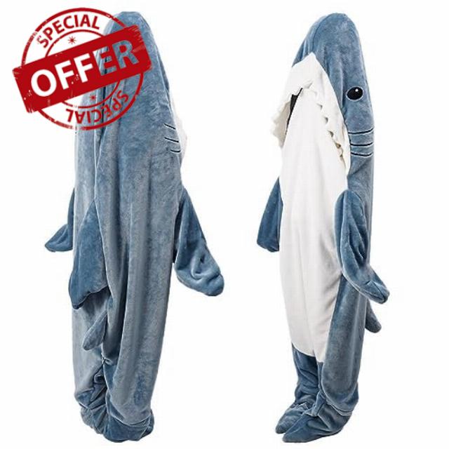 Shark Blanket Hoodie for Adults