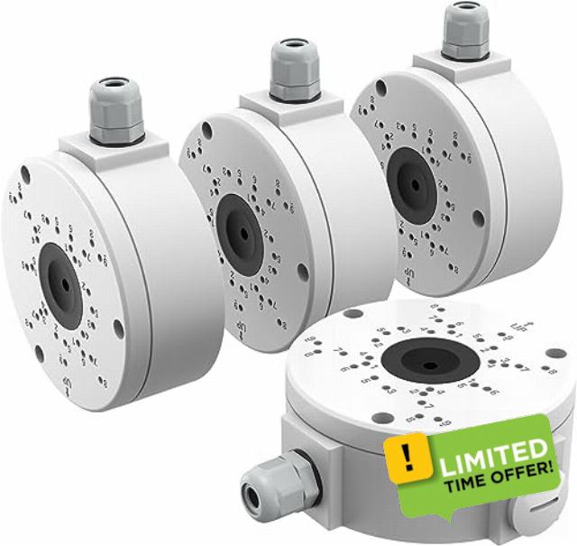 HXVIEW 【4-Pack】 Junction Box for Security Camera
