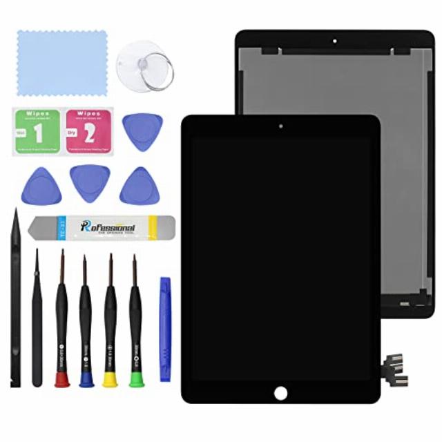 GBOLE 9.7" New Screen Replacement for iPad Pro 2016 A1673 A1674 A1675 LCD Display Glass Touch Digitizer Premium Kit with Tools - Black