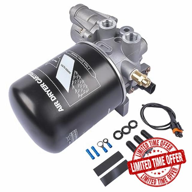 Weonefit R955205 Air Dryer Assembly Replacement for Meritor Wabc System Saver 1200 Series OE# R955205 4324130010 TDAR955205 8235R955205 Installation Kit Included