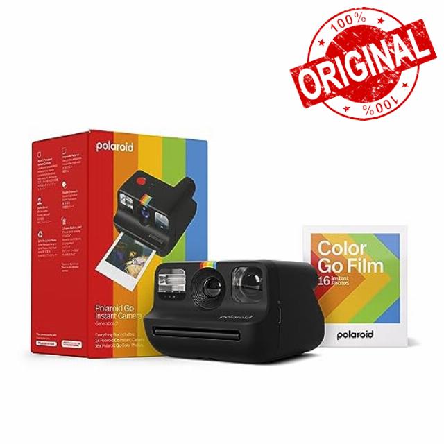 Polaroid Go Generation 2 - Mini Instant Camera + Film Bundle (16 Photos Included) - Black (6280)