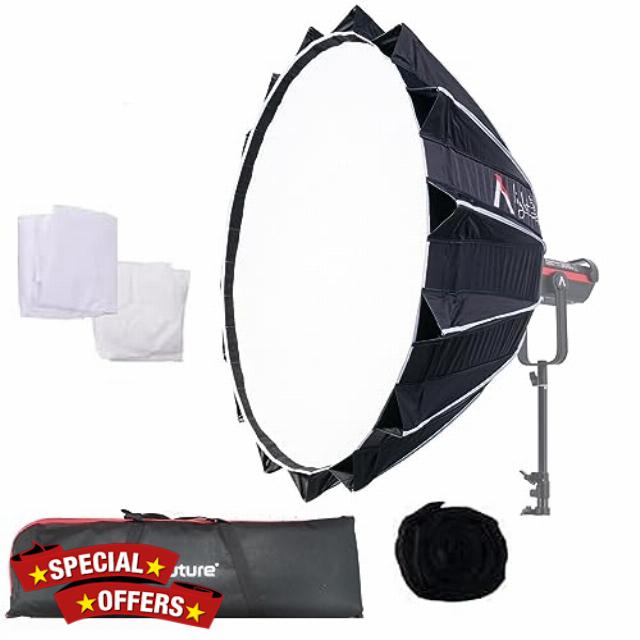 Aputure Light Dome III 90cm Bowens Mount Parabolic Softbox with Honeycomb Grid for Aputure 600D 600X Pro Amaran 300C 150C 200X S 100D S
