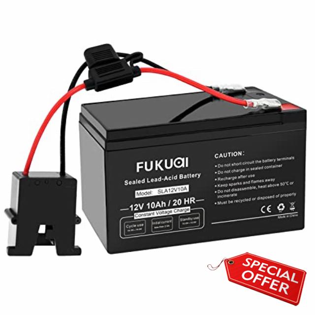 Fukuai Replacement Battery Compatible with Fisher Price Power Wheels 12 Volt Battery