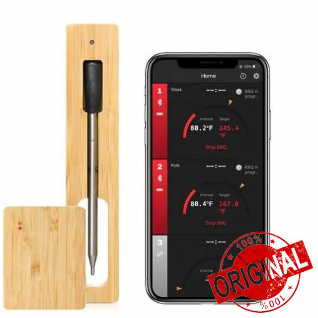 Smart Wireless Meat Thermometer | Bluetooth Meat Thermometer | Ceramic Handle | 165ft Wireless Range | for The Oven
