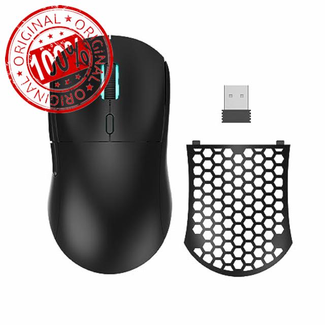 NACODEX 62G Wireless/Wired Gaming Mouse with Lightweight Honeycomb Shell - Programmable 6 Buttons - Pixart 3395 26000 DPI Optical Sensor (Black)