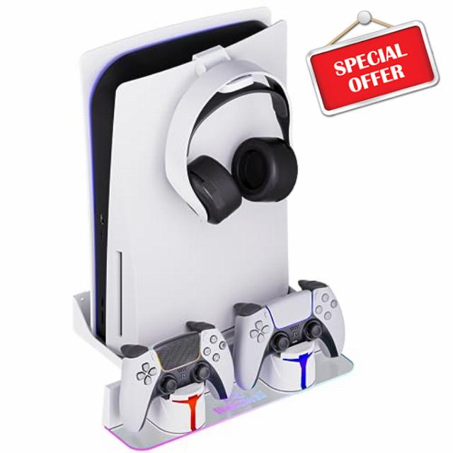 Hosanwell PS5 Wall Mount Kit with Charging Station