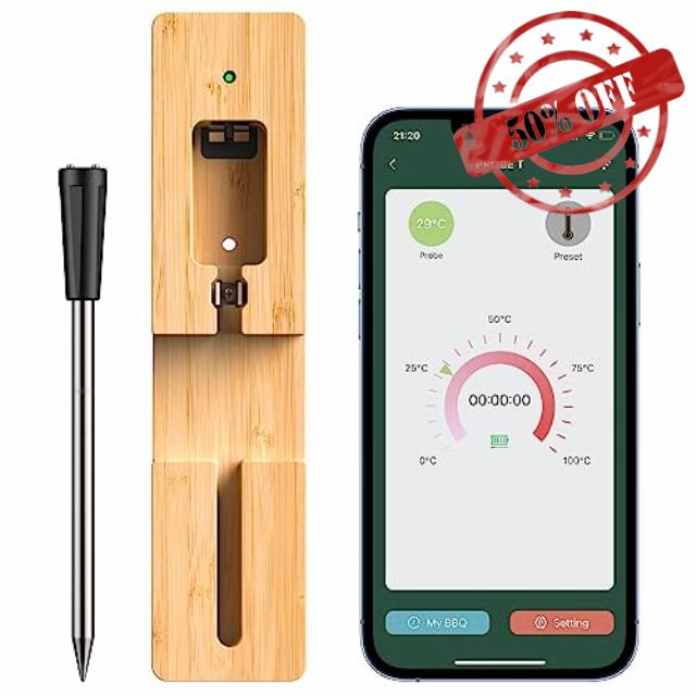 Wireless Smart Meat Thermometer | for BBQ