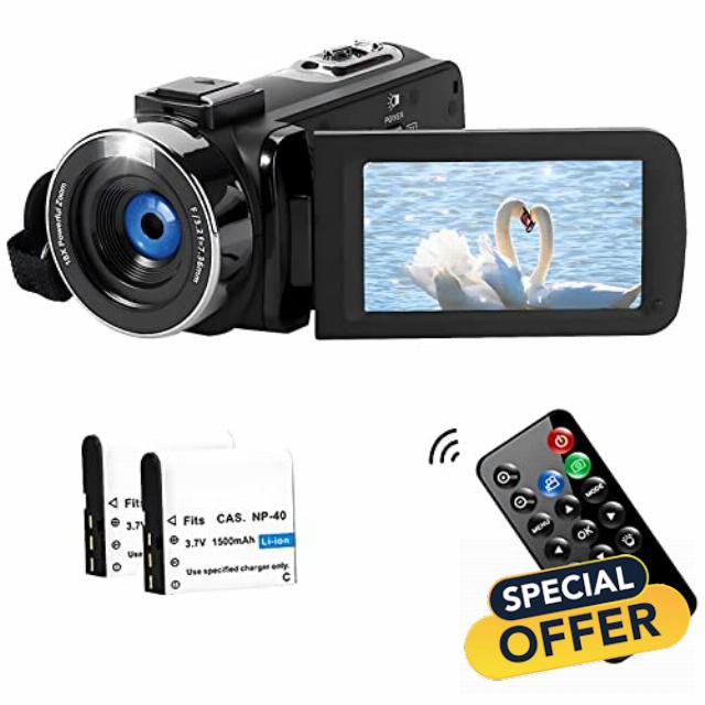 Camcorder Video Camera 2.7K 42MP with LED Fill Light