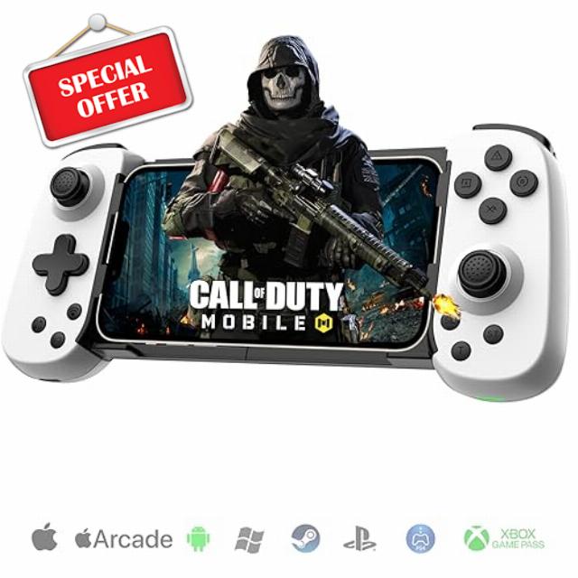 Wireless Controller for iPhone/Android/PC/iPad/Tablet/Appl Arcade MFi Games/Switch/PS4/PS5